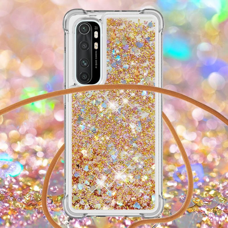 Coque Xiaomi Mi Note 10 Lite Paillettes Et Cordon