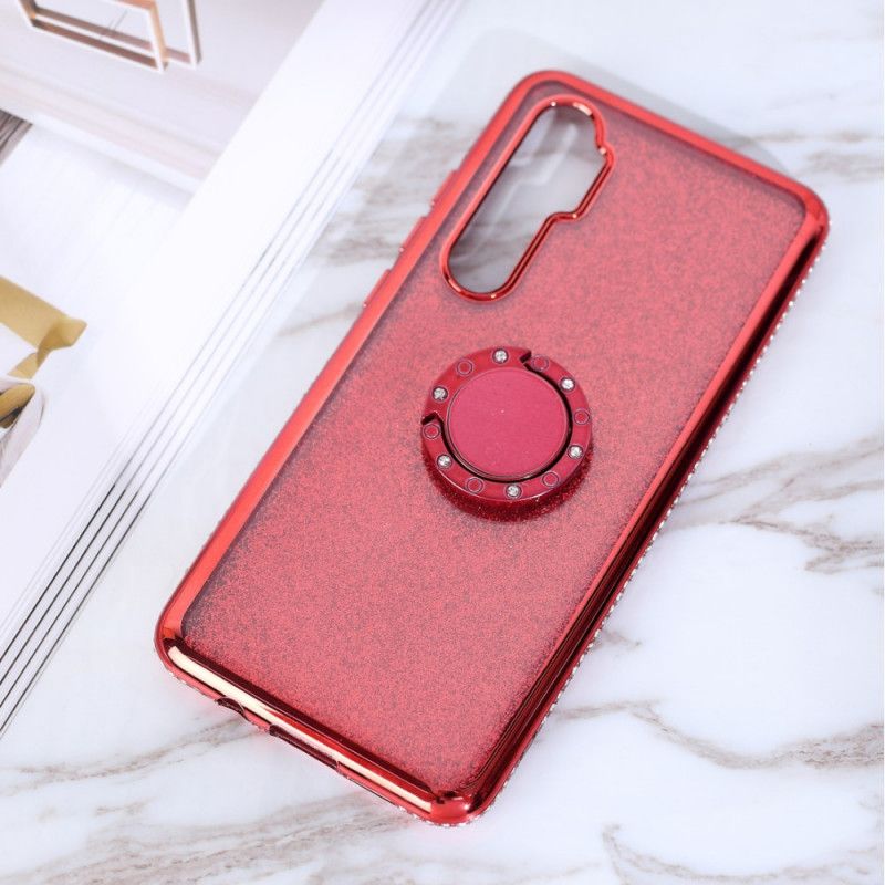 Coque Xiaomi Mi Note 10 Lite Paillettes Et Diamants Anneau-support