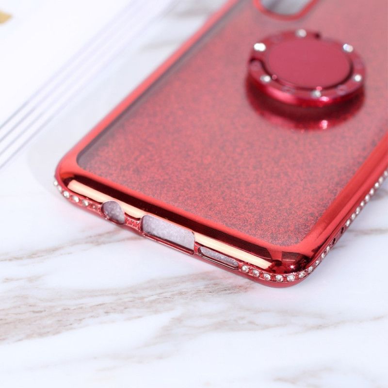 Coque Xiaomi Mi Note 10 Lite Paillettes Et Diamants Anneau-support