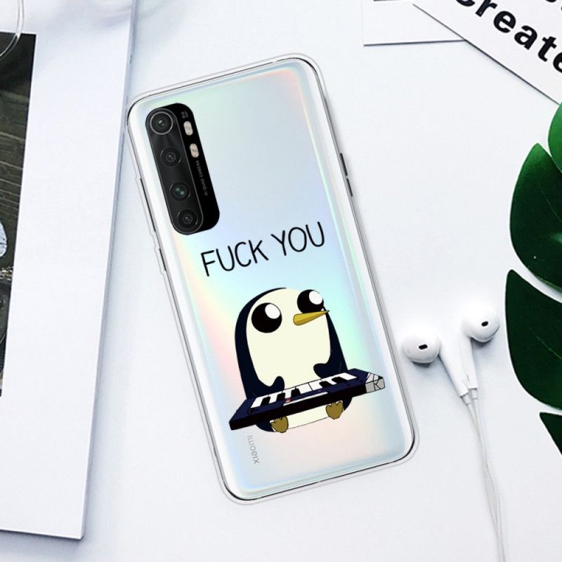 Coque Xiaomi Mi Note 10 Lite Pingouin Fuck You