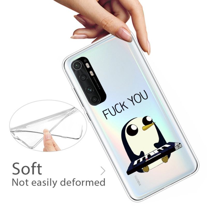 Coque Xiaomi Mi Note 10 Lite Pingouin Fuck You