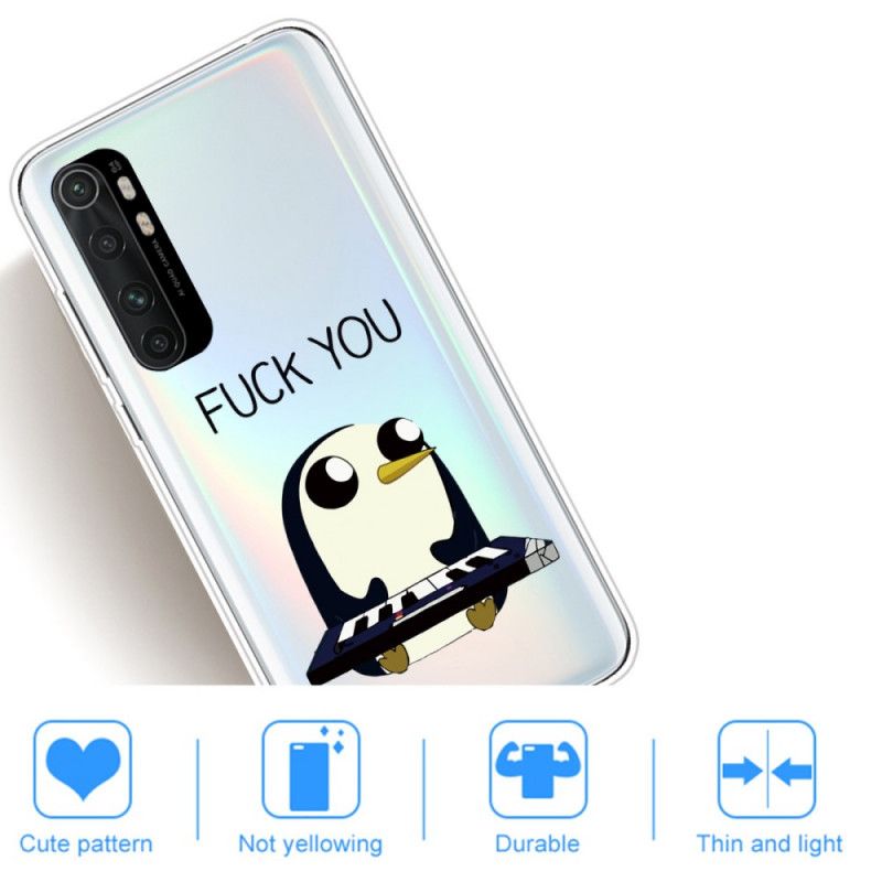 Coque Xiaomi Mi Note 10 Lite Pingouin Fuck You