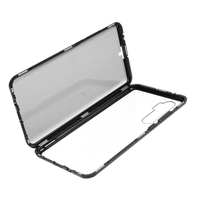 Coque Xiaomi Mi Note 10 Lite Rebords Métal Et Double Verre Trempé