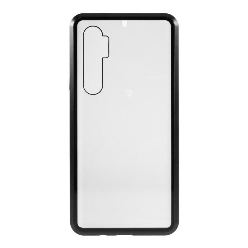 Coque Xiaomi Mi Note 10 Lite Rebords Métal Et Double Verre Trempé