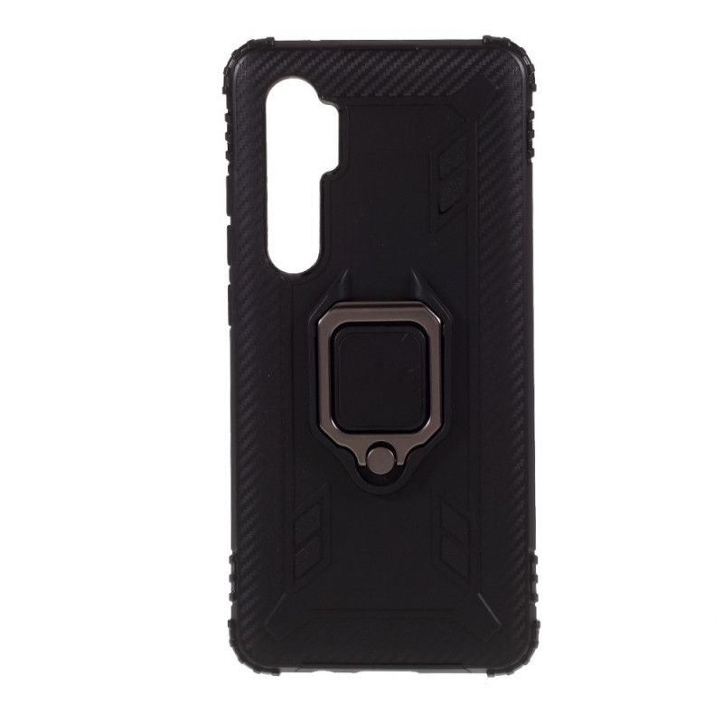 Coque Xiaomi Mi Note 10 Lite Ring Et Fibre Carbone