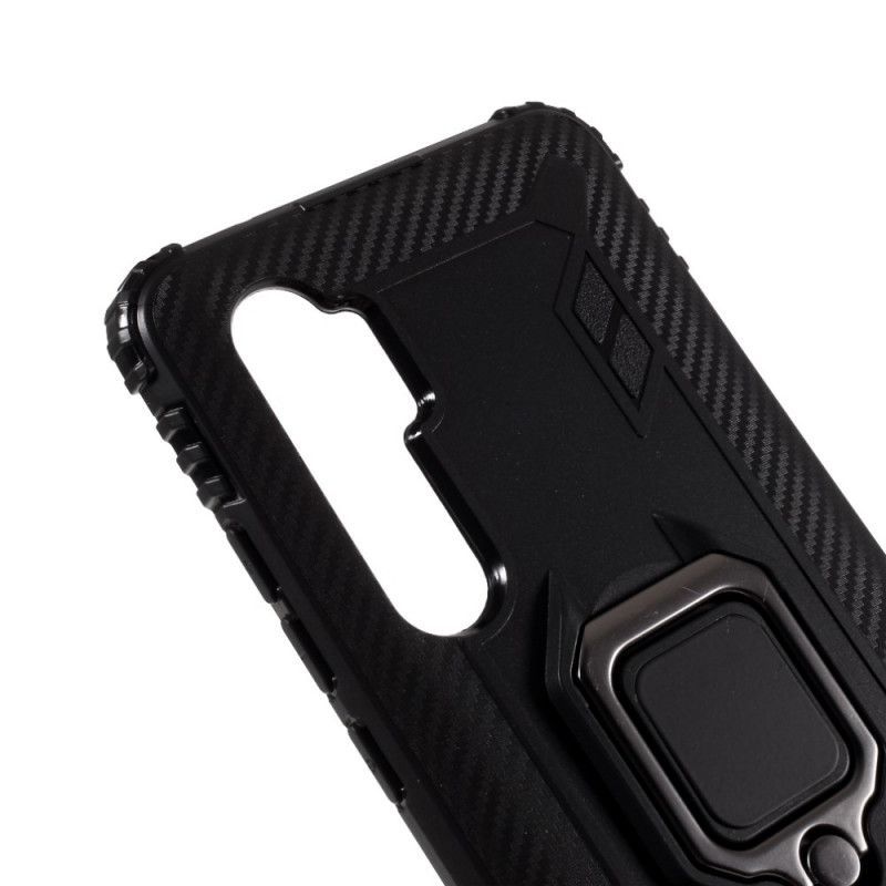 Coque Xiaomi Mi Note 10 Lite Ring Et Fibre Carbone