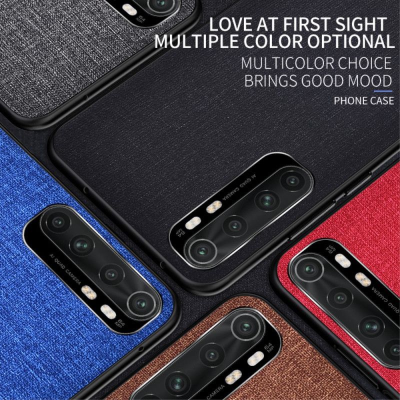 Coque Xiaomi Mi Note 10 Lite Texture Tissu
