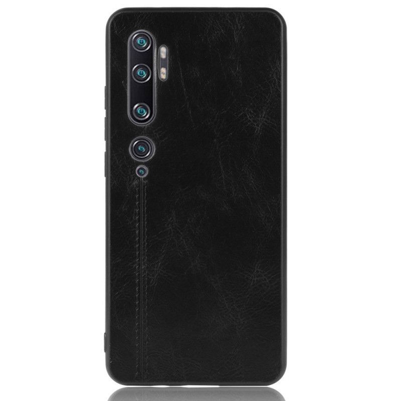 Coque Xiaomi Mi Note 10 / Note 10 Pro Effet Cuir Couture