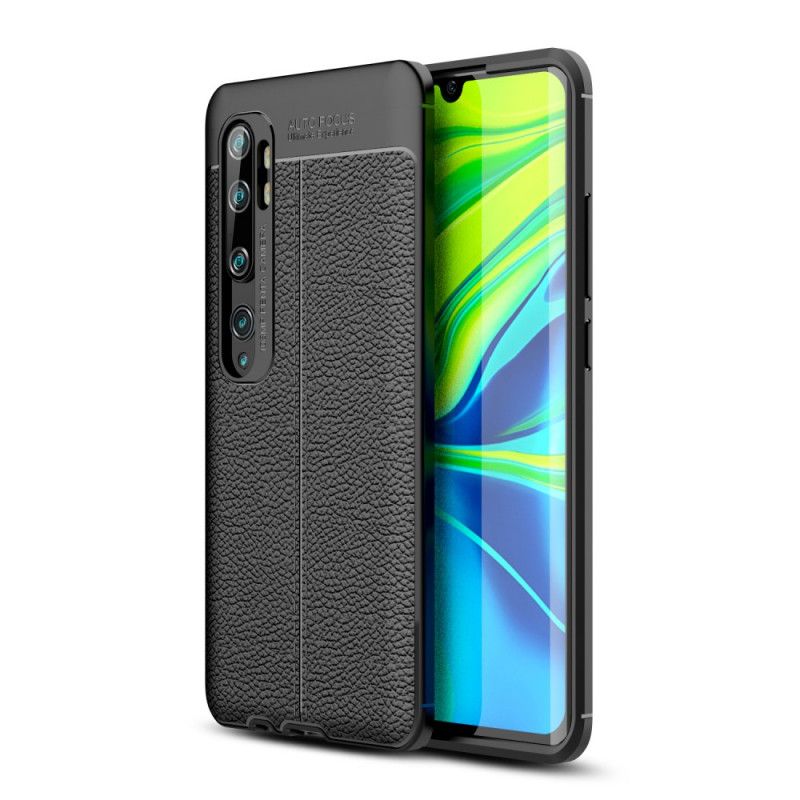 Coque Xiaomi Mi Note 10 / Note 10 Pro Effet Cuir Litchi Double Line