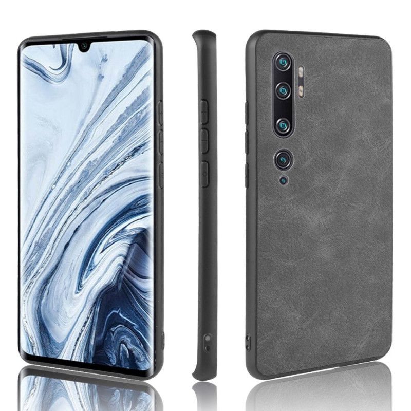 Coque Xiaomi Mi Note 10 / Note 10 Pro Effet Cuir Look Vintage