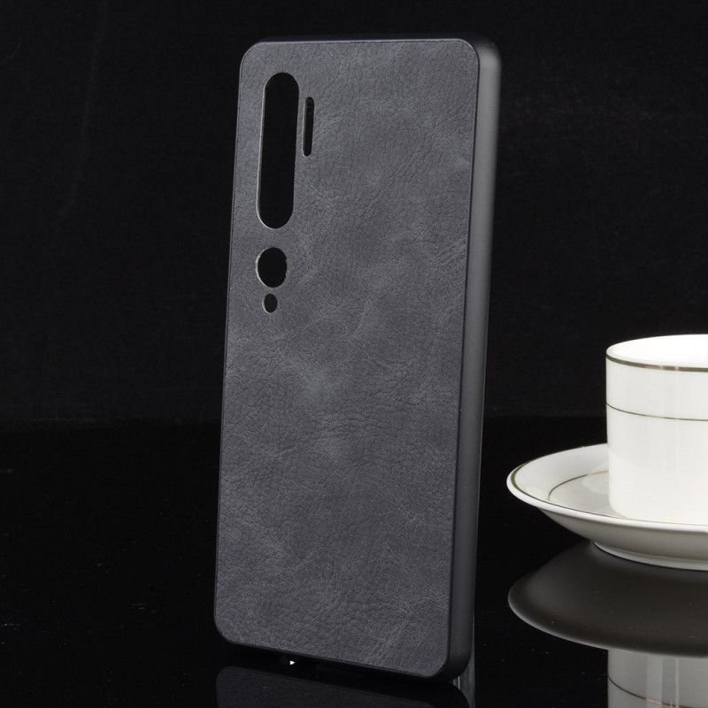 Coque Xiaomi Mi Note 10 / Note 10 Pro Effet Cuir Look Vintage