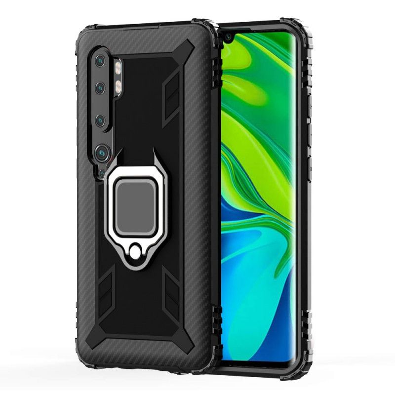 Coque Xiaomi Mi Note 10 / Note 10 Pro Ring Et Fibre Carbone