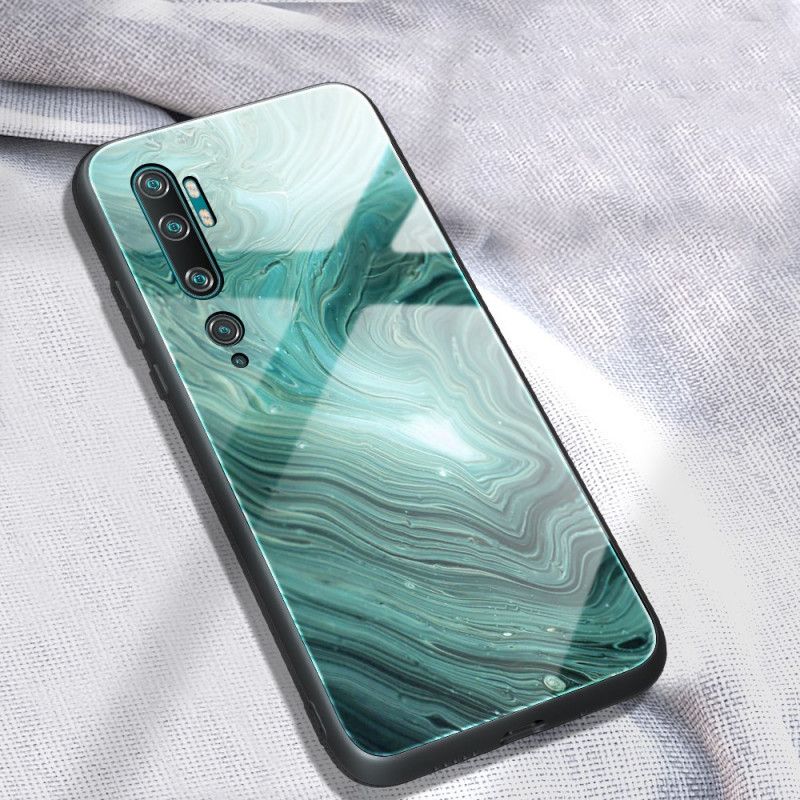 Coque Xiaomi Mi Note 10 Verre Trempé Marble Colors