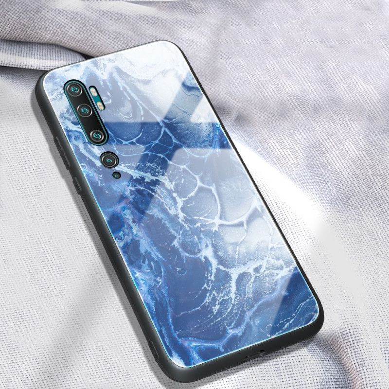 Coque Xiaomi Mi Note 10 Verre Trempé Marble Colors