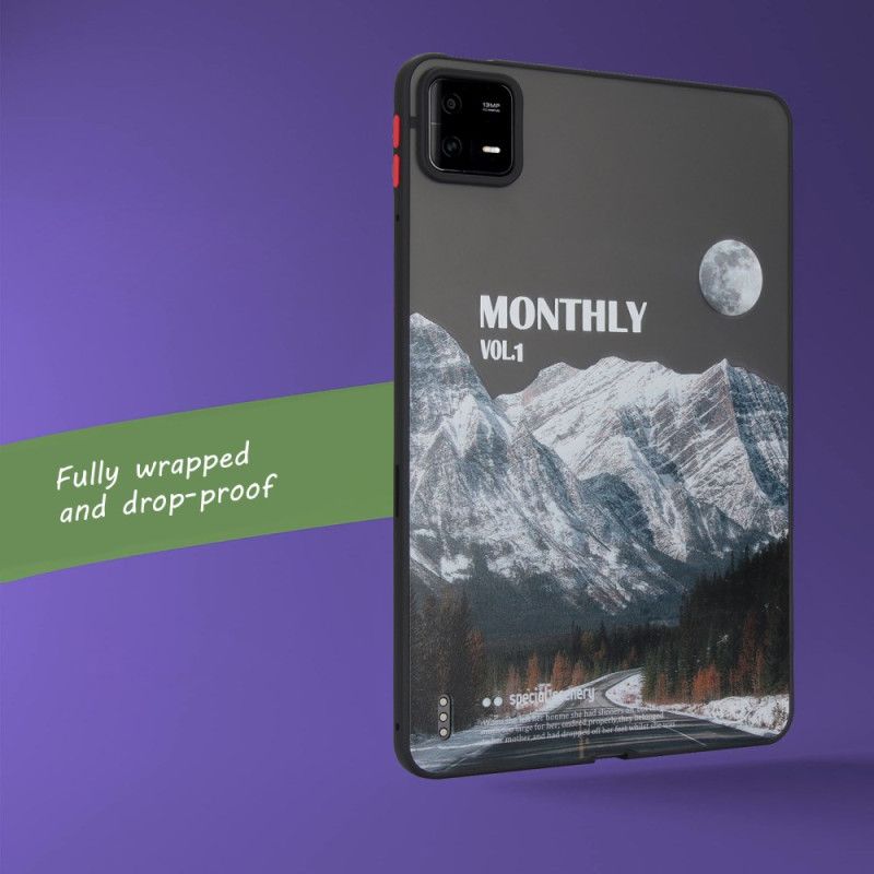 Coque Xiaomi Pad 6 / 6 Pro Montagne Enneigée et l'Autoroute