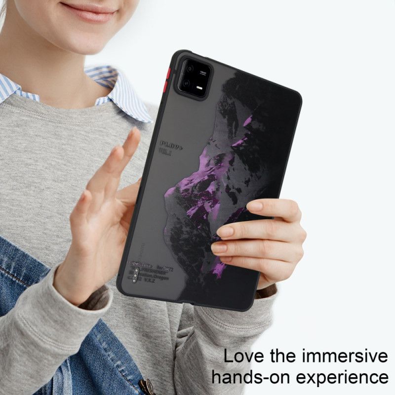 Coque Xiaomi Pad 6 / 6 Pro Montagne Enneigée Violette