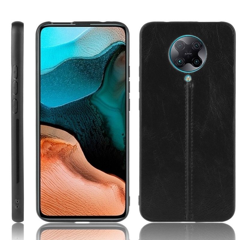 Coque Xiaomi Poco F2 Pro Effet Cuir Couture