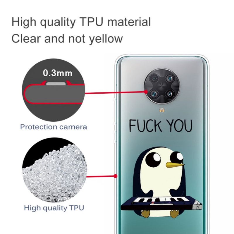 Coque Xiaomi Poco F2 Pro Pingouin Fuck You