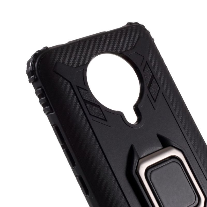 Coque Xiaomi Poco F2 Pro Ring Et Fibre Carbone