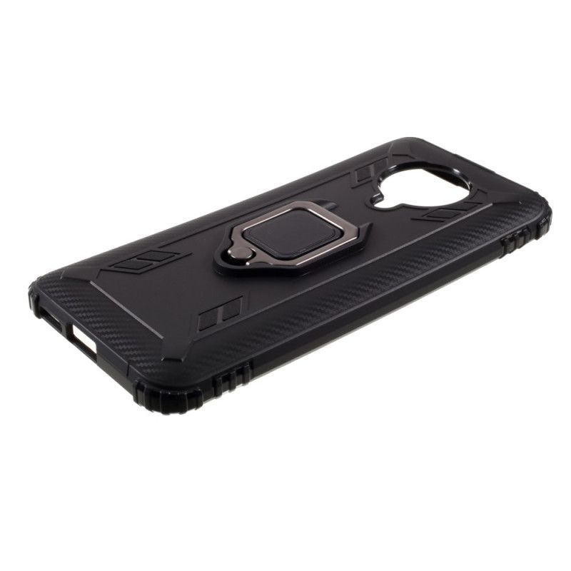 Coque Xiaomi Poco F2 Pro Ring Et Fibre Carbone