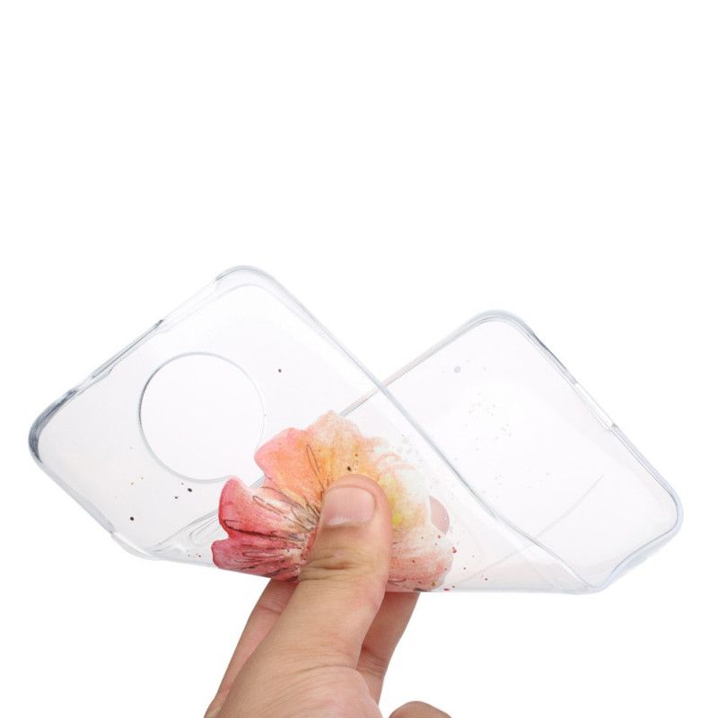 Coque Xiaomi Poco F2 Pro Transparente Coquelicot Aquarelle