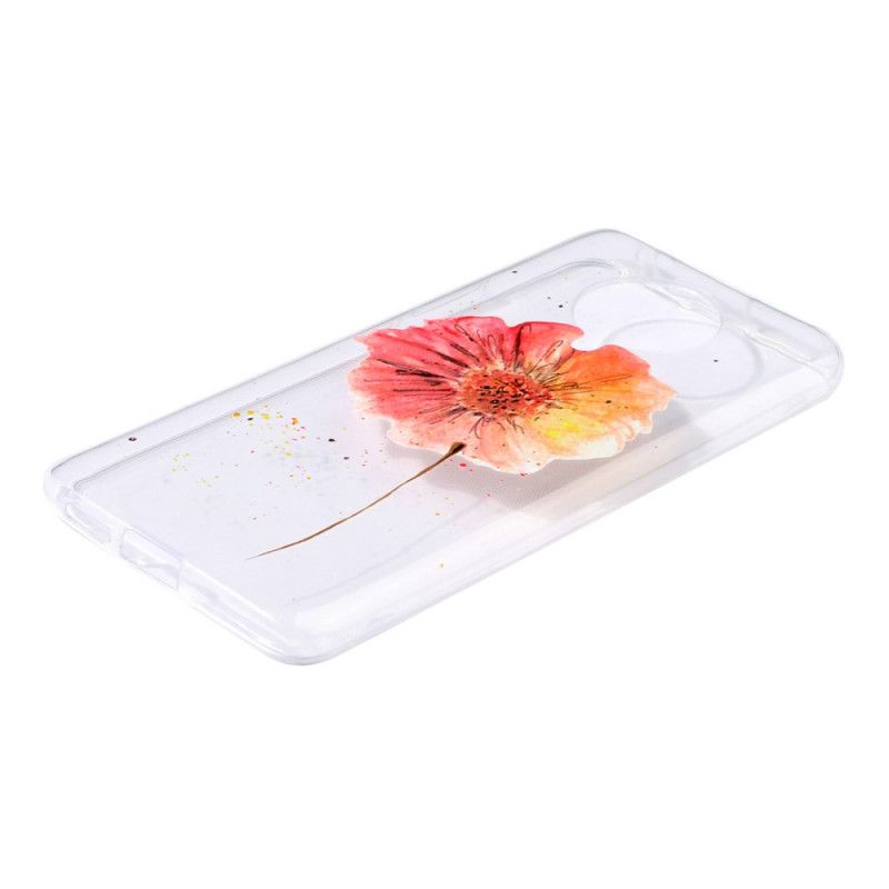 Coque Xiaomi Poco F2 Pro Transparente Coquelicot Aquarelle