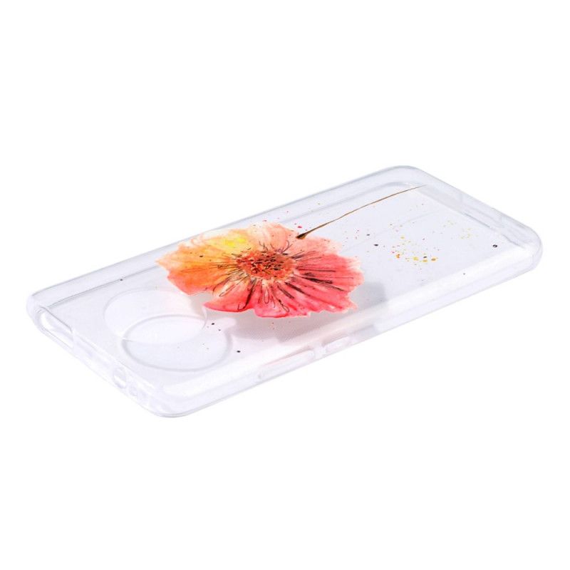 Coque Xiaomi Poco F2 Pro Transparente Coquelicot Aquarelle