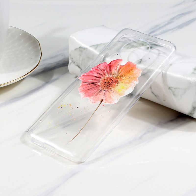 Coque Xiaomi Poco F2 Pro Transparente Coquelicot Aquarelle