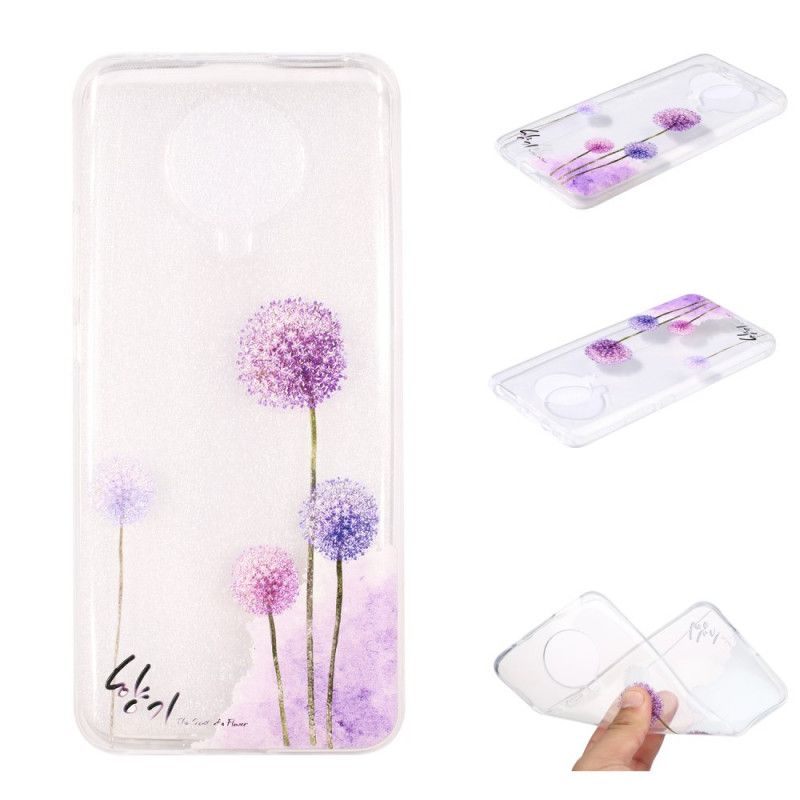 Coque Xiaomi Poco F2 Pro Transparente Pissenlits Colorés