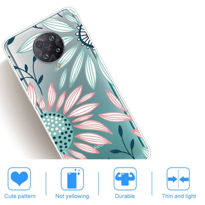 Coque Xiaomi Poco F2 Pro Transparente Une Fleur