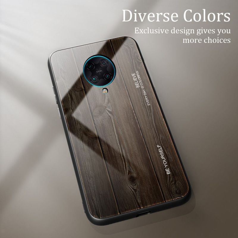 Coque Xiaomi Poco F2 Pro Verre Trempé Design Bois