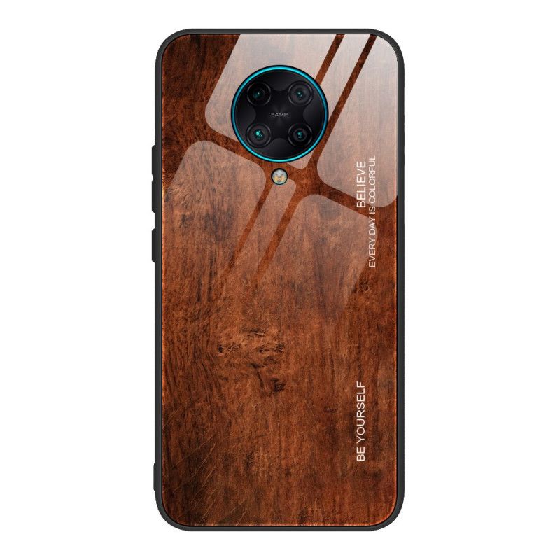 Coque Xiaomi Poco F2 Pro Verre Trempé Design Bois