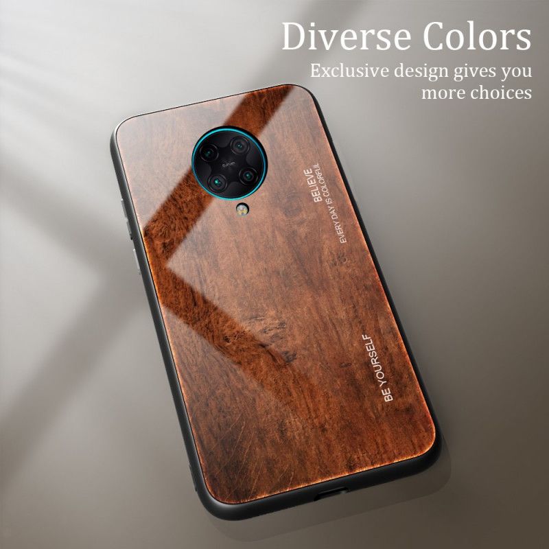 Coque Xiaomi Poco F2 Pro Verre Trempé Design Bois