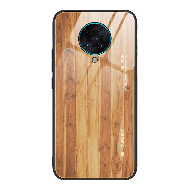 Coque Xiaomi Poco F2 Pro Verre Trempé Design Bois