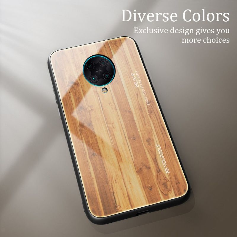 Coque Xiaomi Poco F2 Pro Verre Trempé Design Bois