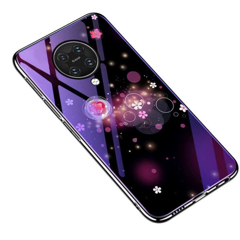 Coque Xiaomi Poco F2 Pro Verre Trempé Et Silicone Florale