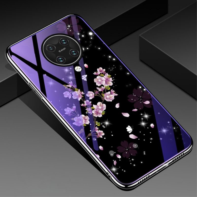 Coque Xiaomi Poco F2 Pro Verre Trempé Et Silicone Florale