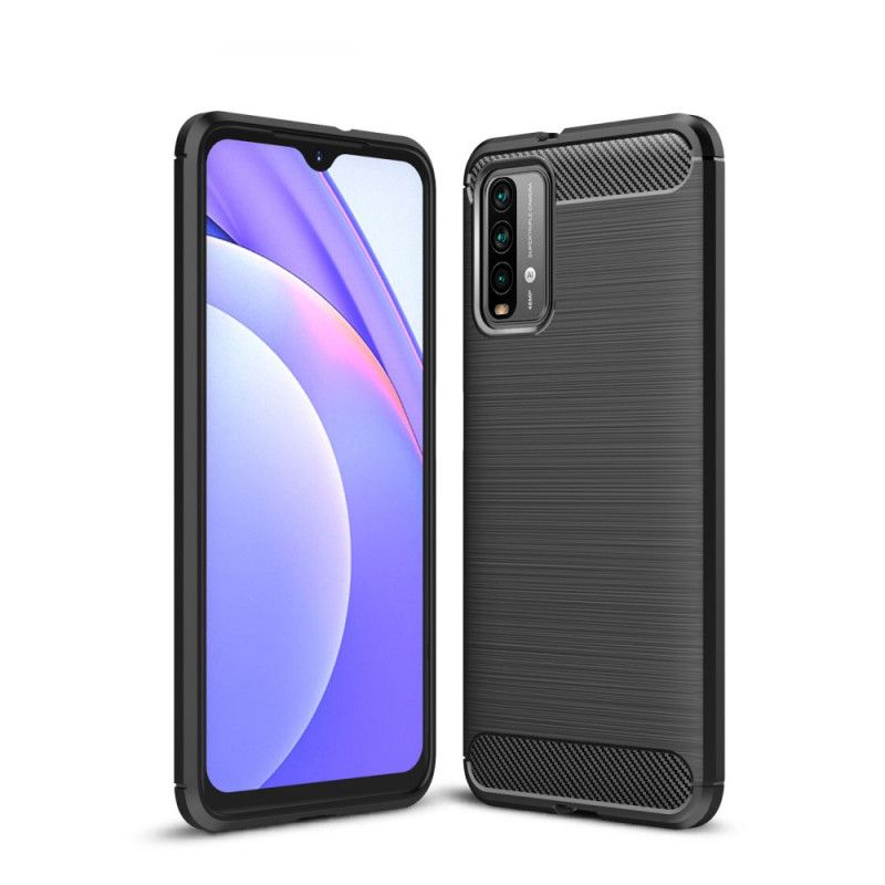 Coque Xiaomi Poco M3 Fibre Carbone Brossée