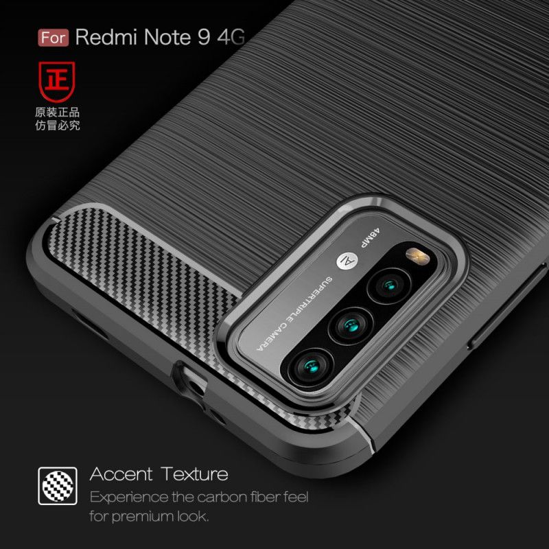 Coque Xiaomi Poco M3 Fibre Carbone Brossée