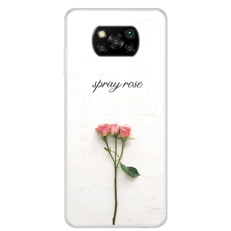 Coque Xiaomi Poco X3 Spray Roses