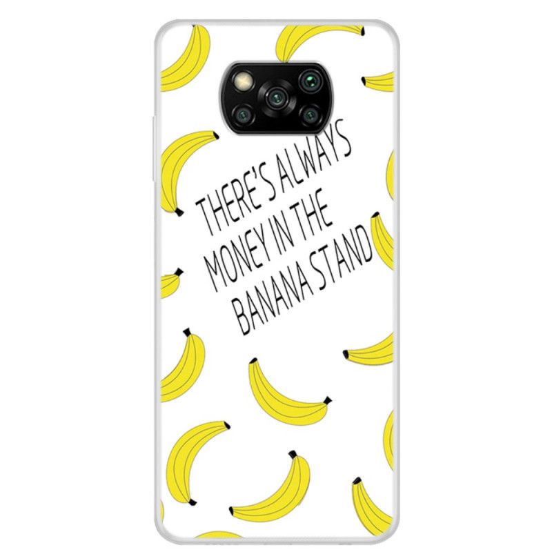 Coque Xiaomi Poco X3 Transparente Banana Money