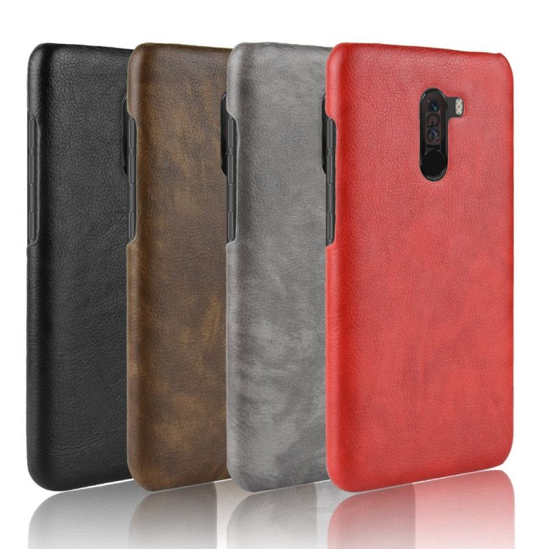 Coque Xiaomi Pocophone F1 Effet Cuir Litchi