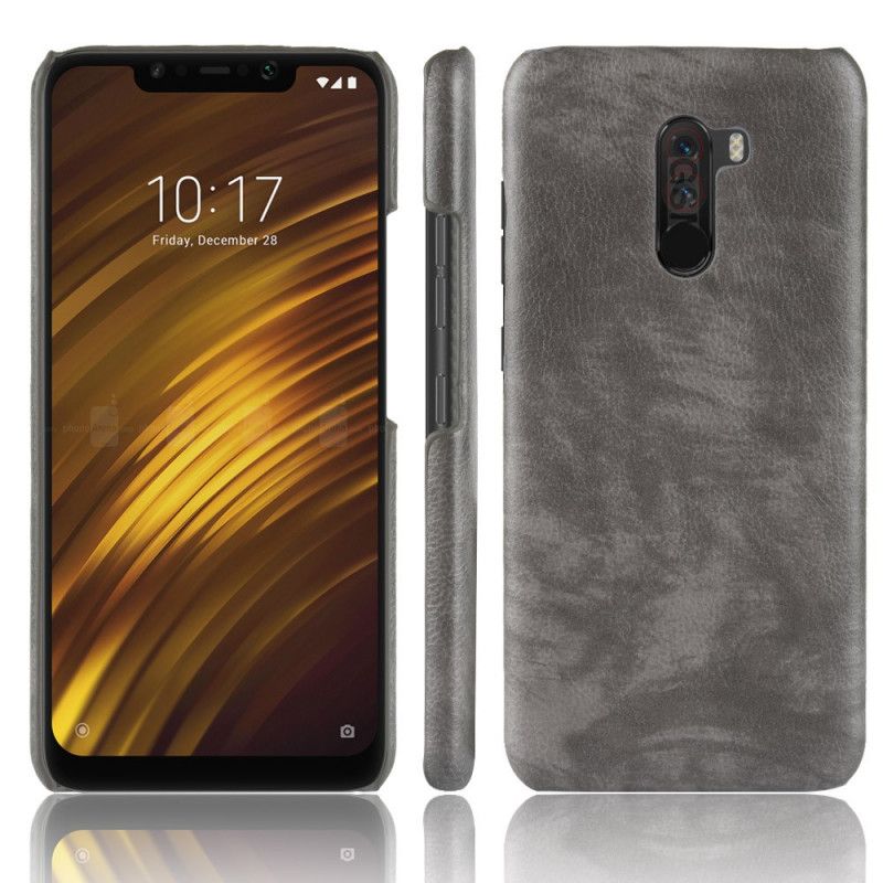 Coque Xiaomi Pocophone F1 Effet Cuir Litchi