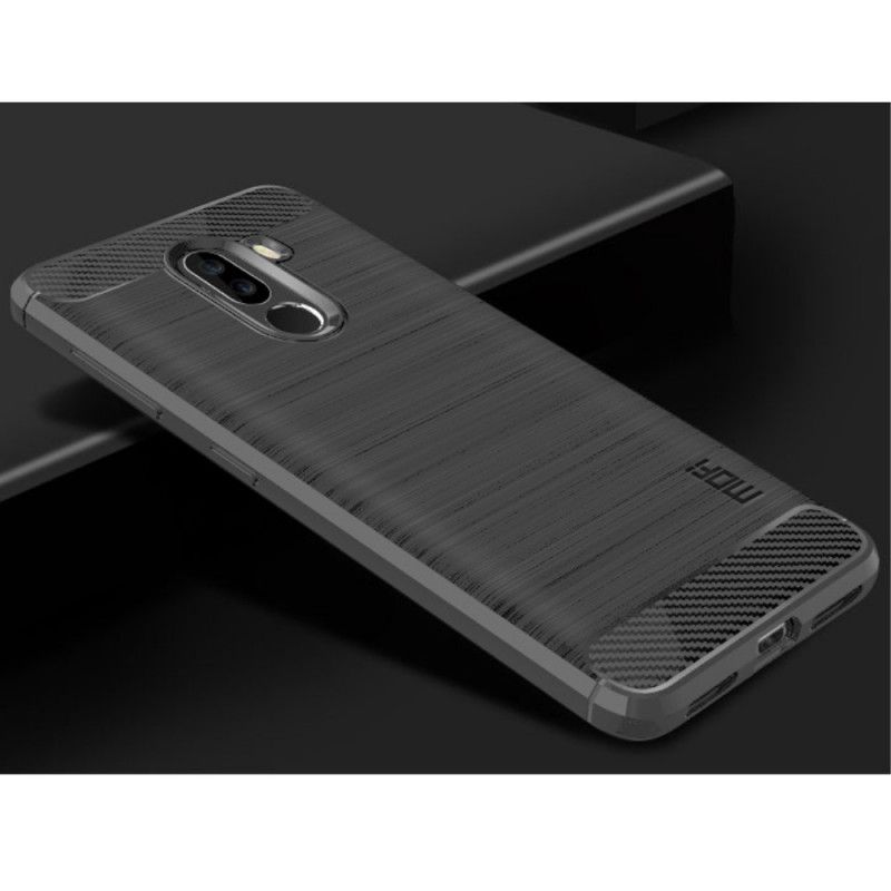 Coque Xiaomi Pocophone F1 Fibre Carbone Brossée Mofi