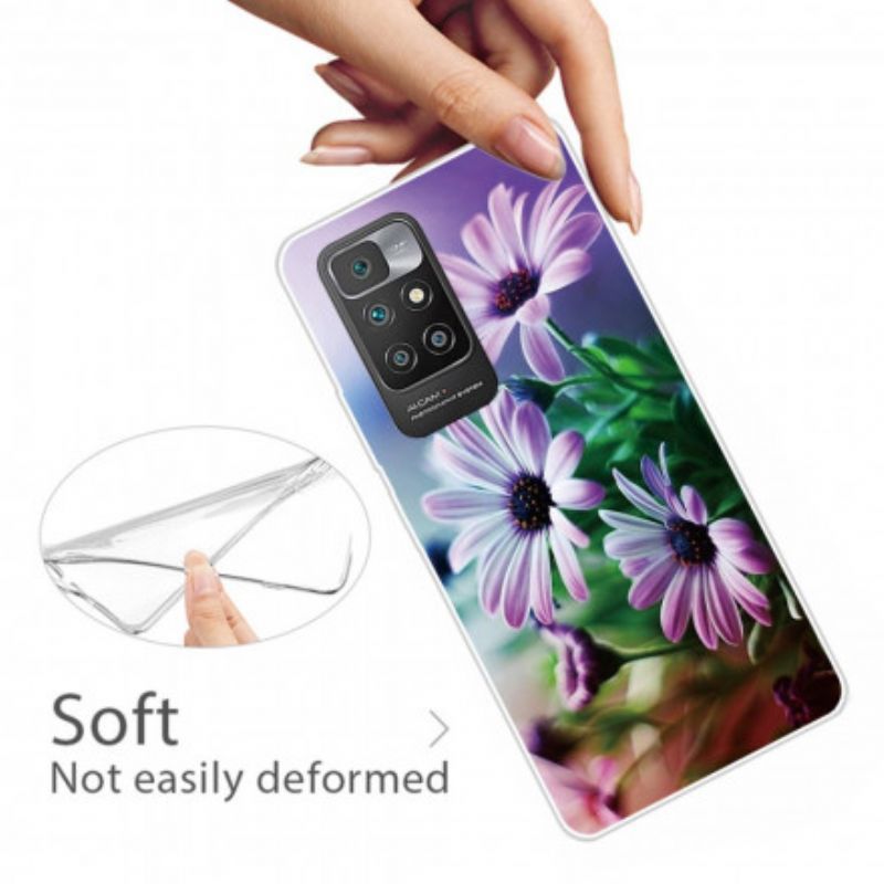 Coque Xiaomi Redmi 10 Fleurs Réalistes