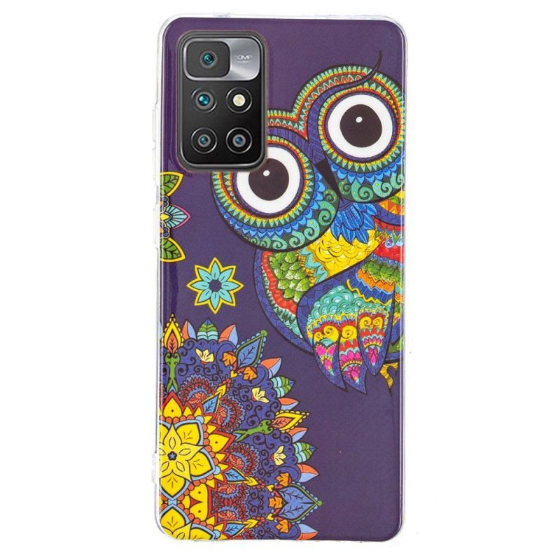 Coque Xiaomi Redmi 10 Hibou Fluorescente