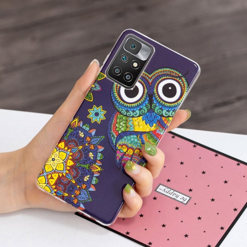 Coque Xiaomi Redmi 10 Hibou Fluorescente