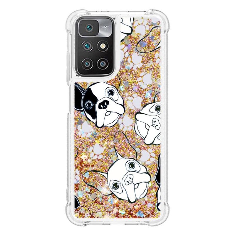 Coque Xiaomi Redmi 10 Mr Chien Paillettes