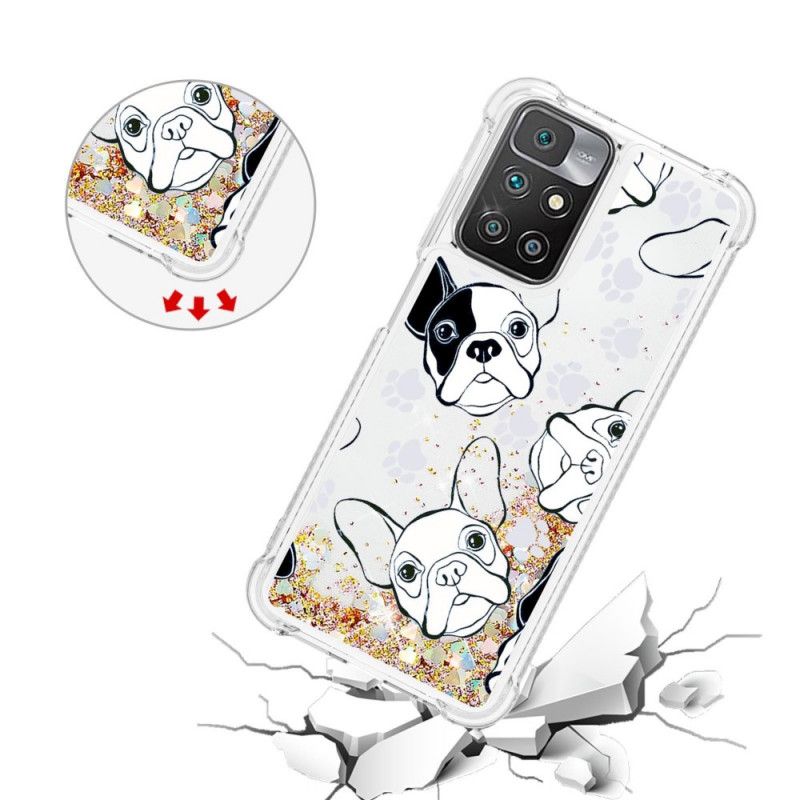 Coque Xiaomi Redmi 10 Mr Chien Paillettes