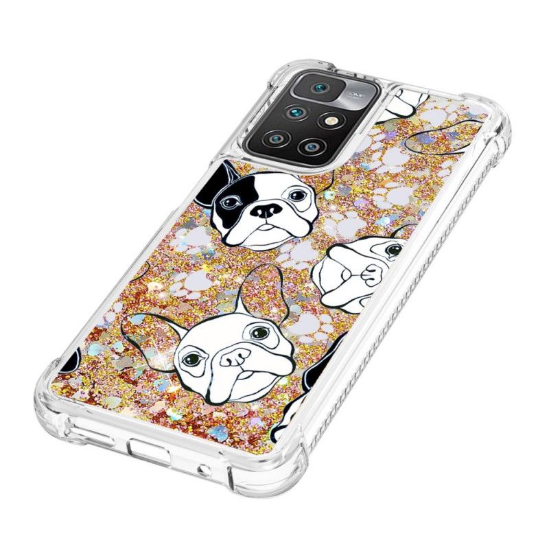 Coque Xiaomi Redmi 10 Mr Chien Paillettes